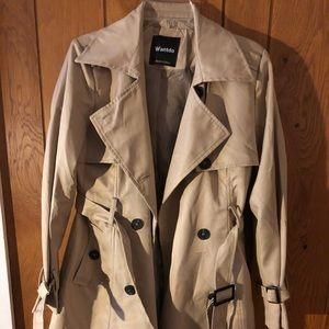 NWOT Khaki Trench Coat